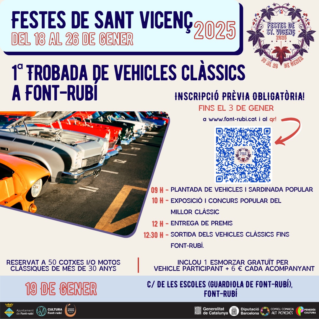 1ª Trobada de vehicles clàssics a Font-rubí 