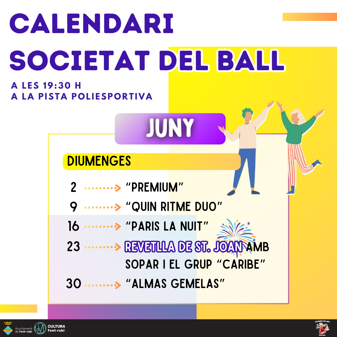 Balls de saló d'aquest mes de juny!