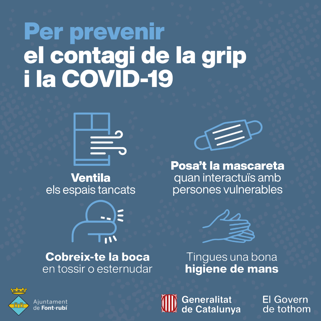 Per prevenir els contagis de la grip i la COVID-19