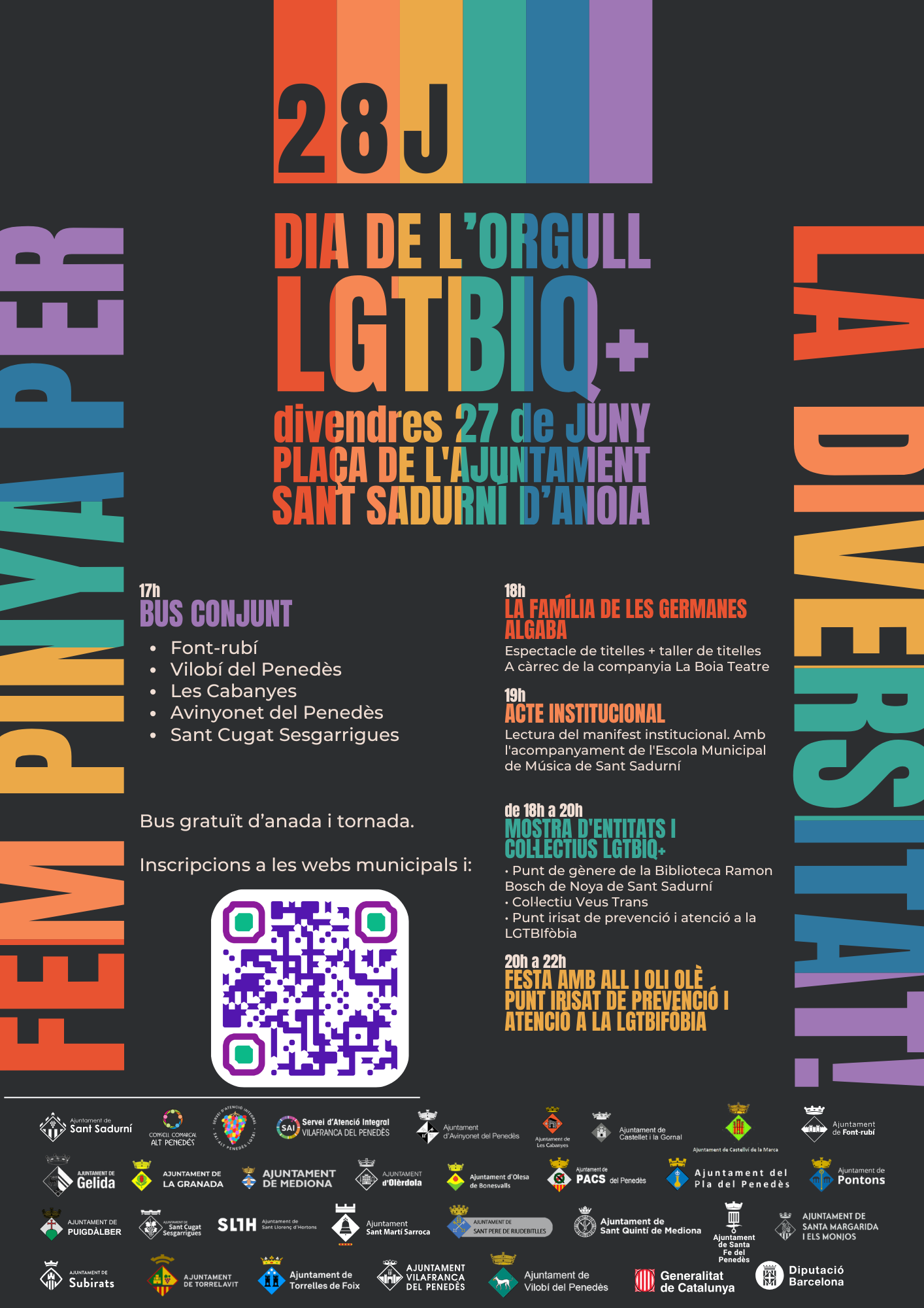 Fem pinya per la diversitat! - Dia de l'Orgull LGTBIQ+