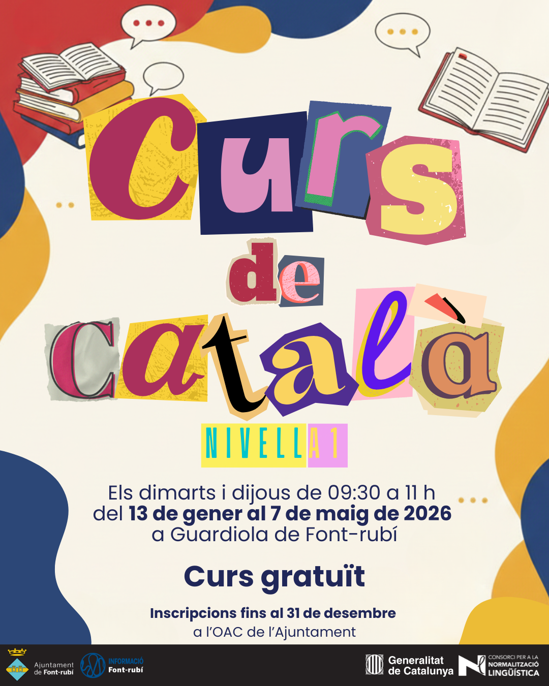 Curs de català nivell A1 (inicial)